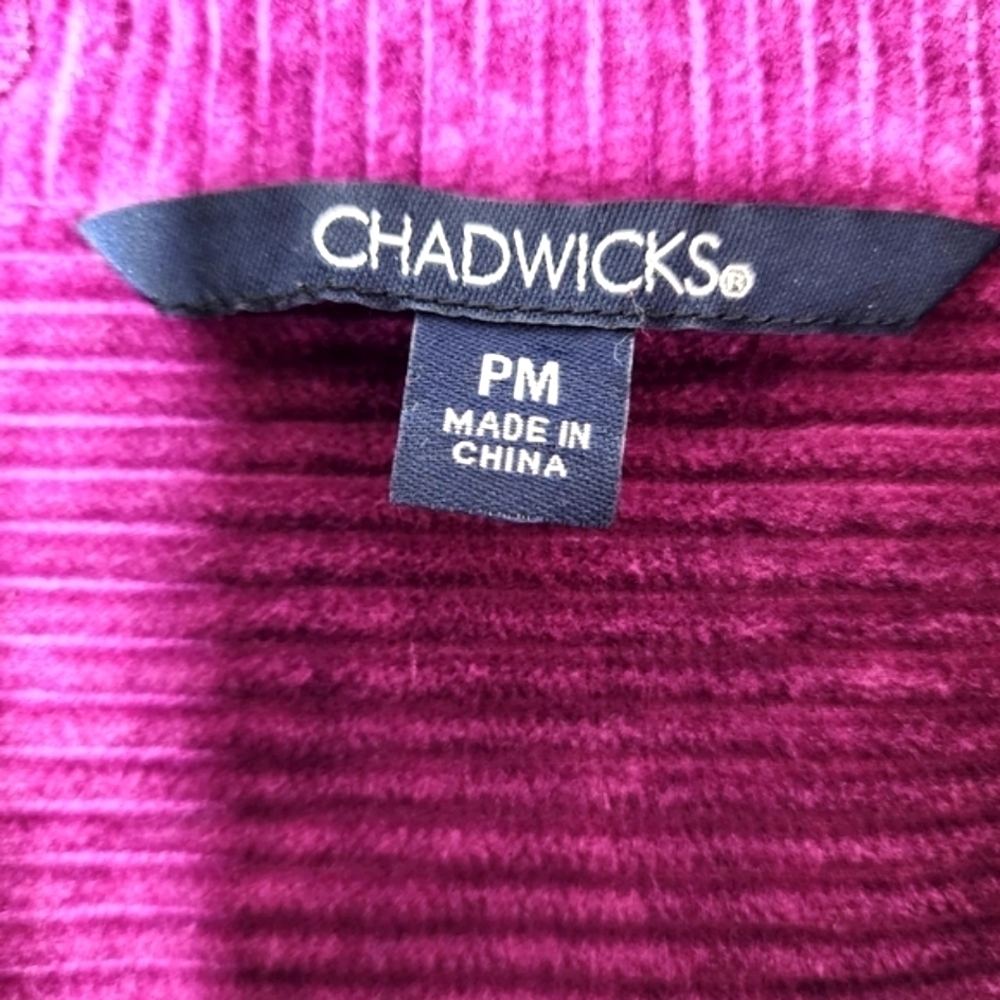 CHADWICKS VINTAGE HOT PINK SIZE M PETITE CORDUROY BLAZER JACKET COAT WOMEN'S - Picture 10 of 17